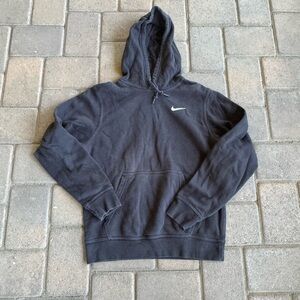 calm black heavy cotton nike hoodie
